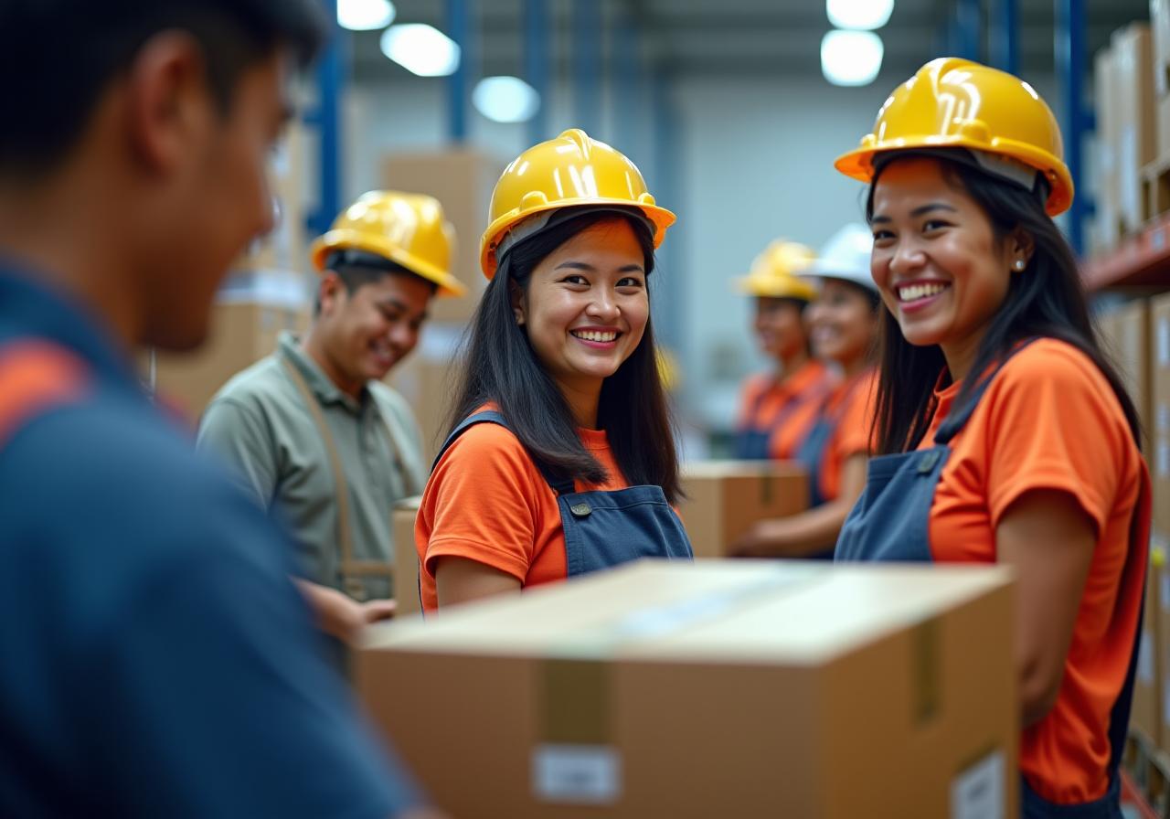 Mga manggagawa sa logistics at warehouse sa Cebu